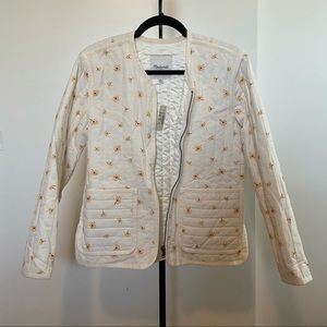 Madewell quilted floral print jacket size XS
